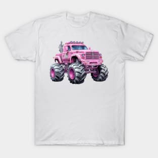 Pink Monster Truck T-Shirt